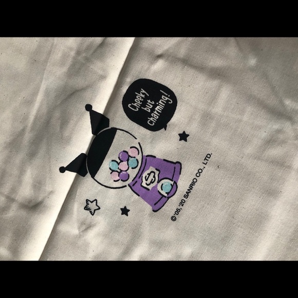 KUROMI-Imported (NWT) Lightweight Clothe Tote - Picture 8 of 11